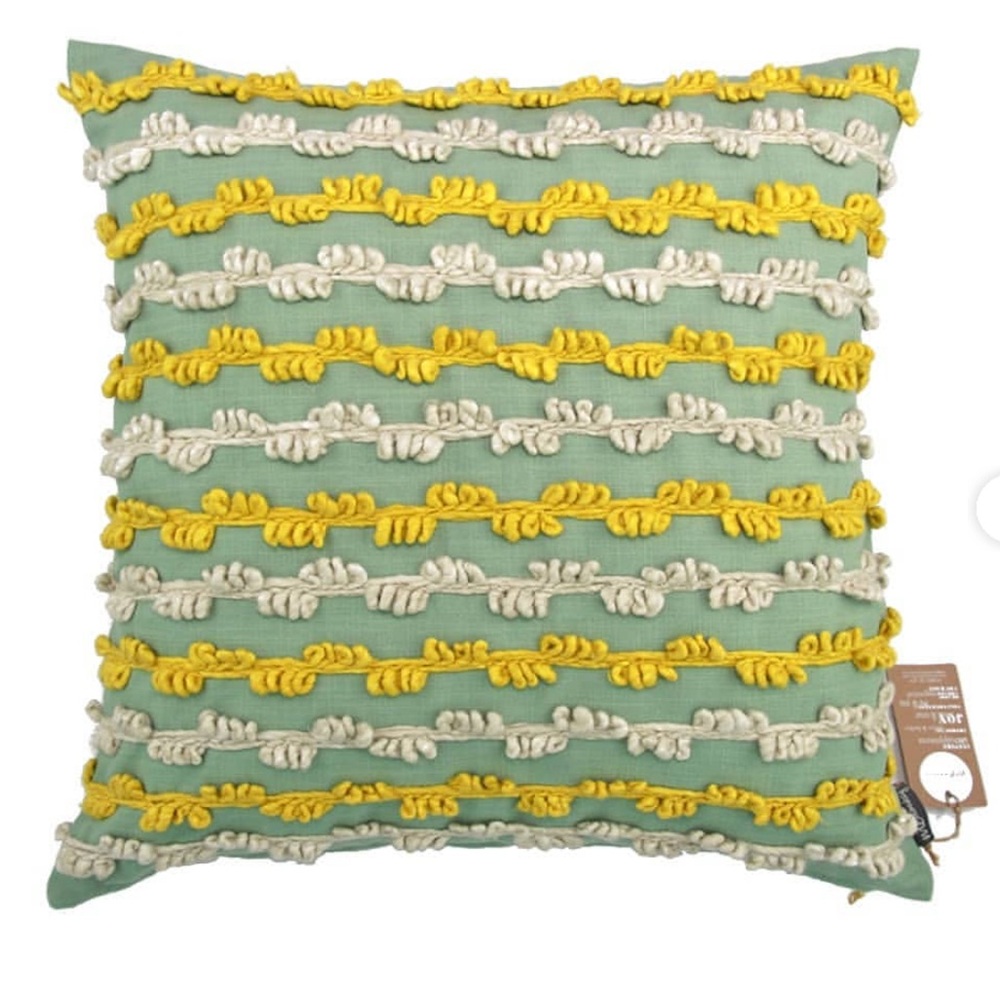 Set/2 New! 20" x 20" Granite Green Couching Cushion Cover Throw Studio Me Monkey